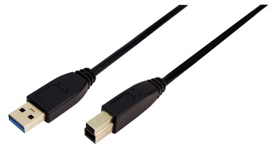 CABLU USB LOGILINK, USB 3.0 (T) la USB 3.0 Type-B (T), 1m, black, &amp;quot;CU0023&amp;quot; (timbru verde 0.08 lei) foto