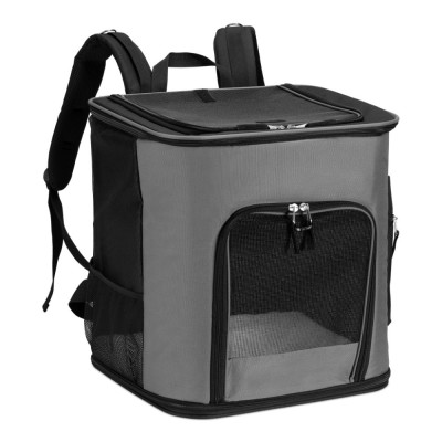 Rucsac transport animale Navaris, 41x34.5x43 cm, 2 in 1, cu buzunare si suport lombar, 47550.19 foto