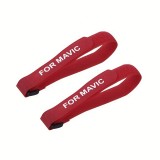 Curea elastică textilă roșie pentru fixare elice dronă DJI Mini 4K/3/3 Pro &ndash; Accesoriu transport sigur