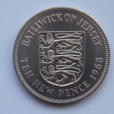 10 NEW PENCE 1968 JERSEY-XF