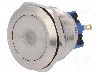 Intrerupator anti-vandalism, ON-ON, &Oslash;28mm, ONPOW - GQ28-11ZD/G/12V/S