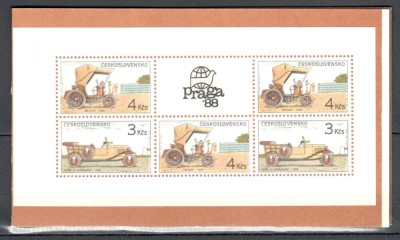 Cehoslovacia.1988 Automobile de epoca carnet XC.589 foto
