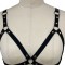 BRA282-1 Sutien fetish tip ham din benzi elastice