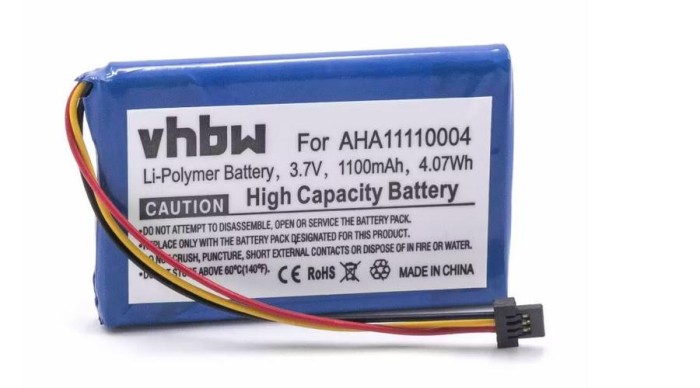 &Icirc;nlocuire baterie GPS VHBW pentru TomTom P6, P5, AHA11110004 - 1100mAh 3.7V