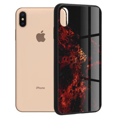 Husa Techsuit iPhone XS Max - Red Nebula foto