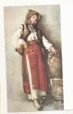 RF63 -Carte Postala- N. Grigorescu, taranca cu ulciorul, circulata