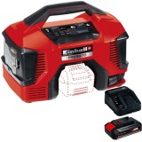Einhell PRESSITO PXC + Starter Kit - Compresor hibrid 11 bar + Set 1 acumulator si incarcator Li-Ion 18 V 2.5 Ah