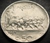 Moneda istorica 50 CENTESIMI - ITALIA, anul 1921 *cod 5003 = MUCHIE ZIMTATA! RAR, Europa