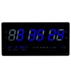 Ceas digital de perete cu temperatura si data, LED-uri culoare albastra JH4622