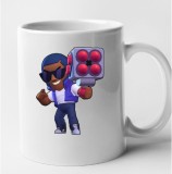 Cana alba personalizata Brawl Star - Brock, INOVATIX&reg;. 330 ml