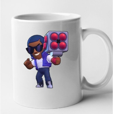 Cana alba personalizata Brawl Star - Brock, INOVATIX&amp;reg;. 330 ml foto