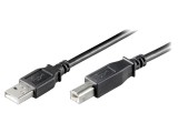 Cablu USB 2.0 A-B 5m Negru 480Mbps