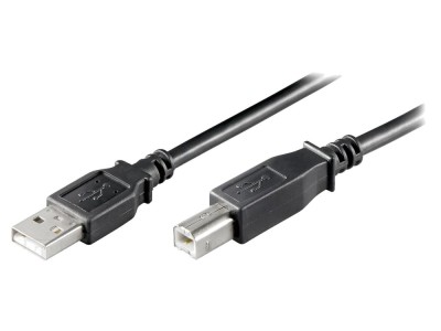 Cablu USB 2.0 A-B 3m negru foto