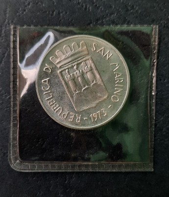 500 Lire 1973, San Marino - A 2624 foto