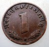 B.027 GERMANIA 1 REICHSPFENNIG 1937 F, Europa, Bronz