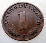 B.027 GERMANIA 1 REICHSPFENNIG 1937 F, Europa, Bronz