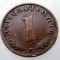B.027 GERMANIA 1 REICHSPFENNIG 1937 F