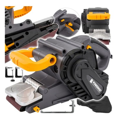 Slefuitor cu banda abraziva smirghel, putere 2000 W, Powermat foto