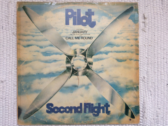 Pilot Second Flight 1975 album disc vinyl lp muzica pop rock EMI records UK VG