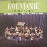 Disc vinil, LP. RENCONTRE AVEC LA ROUMANIE. TRESORS FOLKLORIQUES. MOLDAVIE (I)-ORCHESTRA PARASCHIV OPREA, Populara