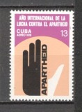 Cuba.1978 Posta aeriana-Anul international impotriva apartheidului SC.631