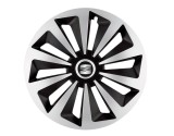 Cumpara ieftin Set 4 capace roti Fox Gri-Negru R14 pentru gama auto Seat, Autohelix MSA