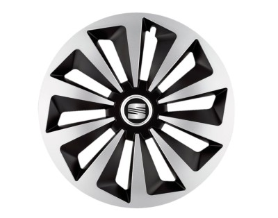 Set 4 capace roti Fox Gri-Negru R14 pentru gama auto Seat foto