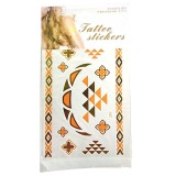 Set 12x Tatuaje Temporare, Zamo&reg;, Boho Tribal, J04, Rezistente la Apa, Diverse Modele si Dimensiuni,