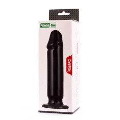 King-Sized - Dildo anal, negru, 23.5 cm