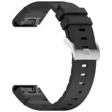 Curea pentru Garmin Fenix 3/3 HR/5X/5X Plus/6X/6X Pro/7X/7X Pro Solar - Techsuit Watchband QuickFit 26mm (W071) - Black