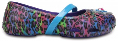 Balerini Crocs Kids&amp;#039; Lina Graphic Flat Mov - Ultraviolet foto