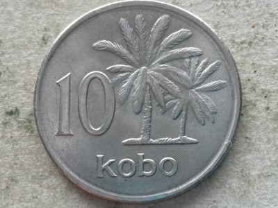 NIGERIA-10 KOBO 1976 foto