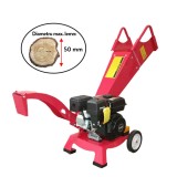 Tocator pentru crengi si vita de vie Micul Fermier, &Oslash;50mm, motor benzina 7CP pentru rumegus