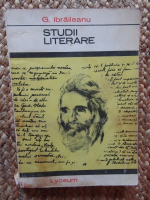 G. IBRAILEANU - STUDII LITERARE foto
