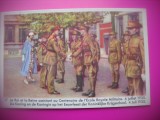 HOPCT 6345 REGELE SI REGINA /CENTENARUL SCOLII MILITARE -1935-REGINA ASTRID-FAMILIA REGALA BELGIA-CROMO LITHO-CIOCOLATA COTE D&#039;OR, Necirculata, Printata