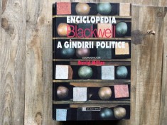 ENCICLOPEDIA BLACKWELL A GANDIRII POLITICE de DAVID MILLER 2000 foto