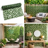 Gard viu artificial verde decorativ cu frunze iedera 300x100cm