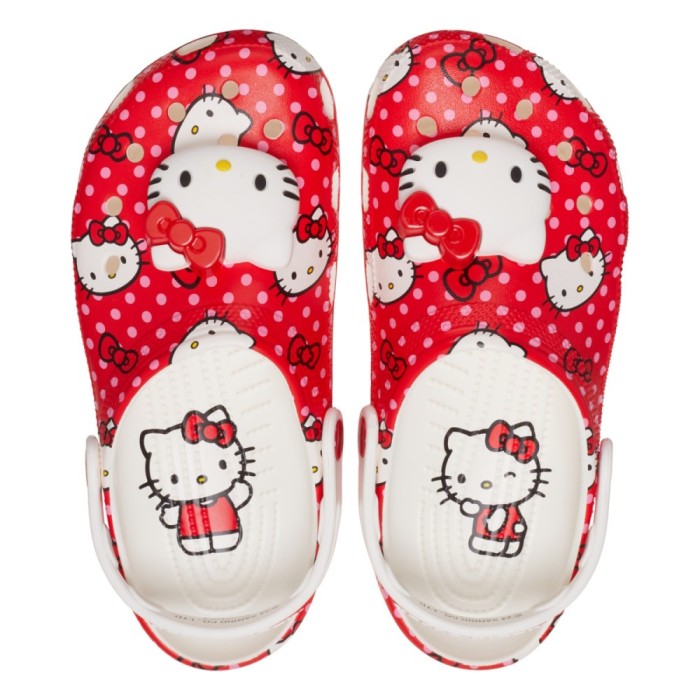 Saboti Crocs Classic Hello Kitty Red Clog Multicolor - Multi