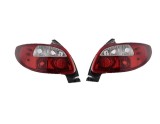 Set stopuri tuning PEUGEOT 206 (2 ), 01.1998-04.2009, model Hatchback, Taiwan, partea stanga+dreapta, transparent;, Rapid