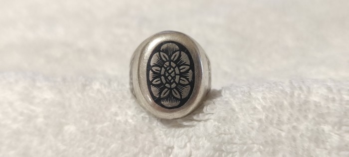 argint INEL RUSIA motiv FLORAL tehnica NIELLO manopera EXCEPTIONAL splendid UNIC