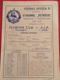 Program meci fotbal &quot;PRAHOVA&quot; CSU PLOIESTI - ASA MIZIL (07.04.1985)