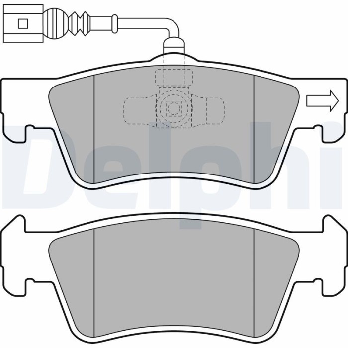 DELPHI LP2087 set placute frana,frana disc