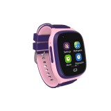 Ceas smartwatch flippy, pentru copii, lt31e-4g cu functie telefon, localizare gps, istoric traseu, apel de monitorizare, camera, mov/roz