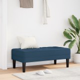 VidaXL Bancă, albastru, 113x57x39 cm, textil
