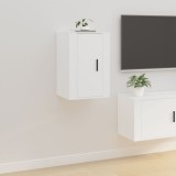 Cumpara ieftin Dulap TV montat pe perete, alb, 40x34,5x60 cm