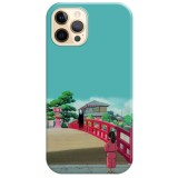 Husa compatibila cu Apple iPhone 14 Plus model Spirited Away Bridge, Silicon, TPU, Viceversa