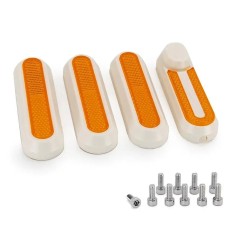 Set ornamente reflectorizante trotineta Xiaomi alb cu reflector galben