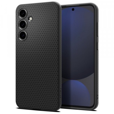 Husa pentru Samsung Galaxy S24 FE S721, Spigen, Liquid Air Matte, Neagra ACS08618 foto