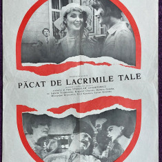 Pacat de lacrimile tale - Afis mare cinema Romaniafilm film polonez 1979