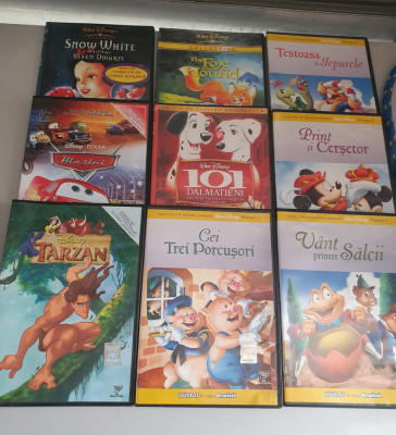 Colectia desene animate Disney - Lot 9 DVD - uri foto